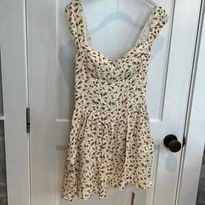 Reformation mini dress, Taiga, blanche size 4
